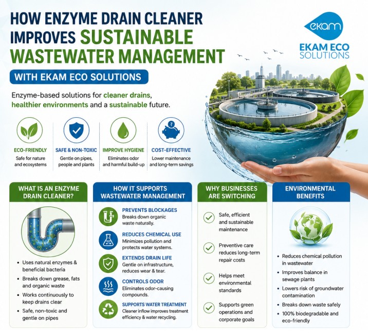Enzyme Drain Cleaner vs Chemical Drain Cleaners: Which Is Better? | Ekam Eco Solutions